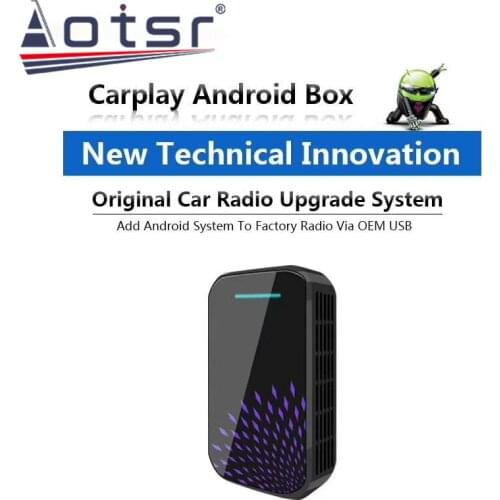 For Apple Carplay AI Box Android System New Upgrade 4+32G Carplay Box Universal Car Android System Car-Play USB AI Box