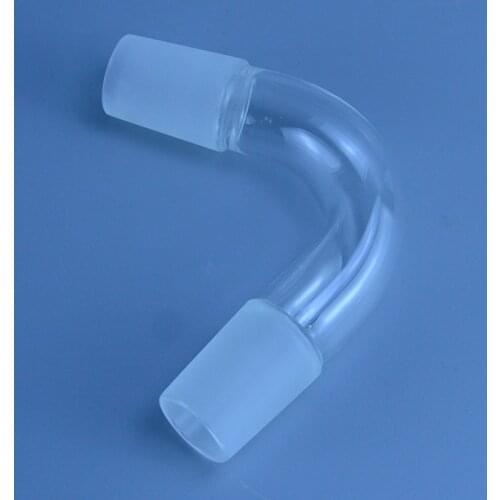 Glass Distillation adapter,Distilling Head,75 Degrees bend Standard Ground Mouth.Standard mouth 24/29,Used for distillation unit