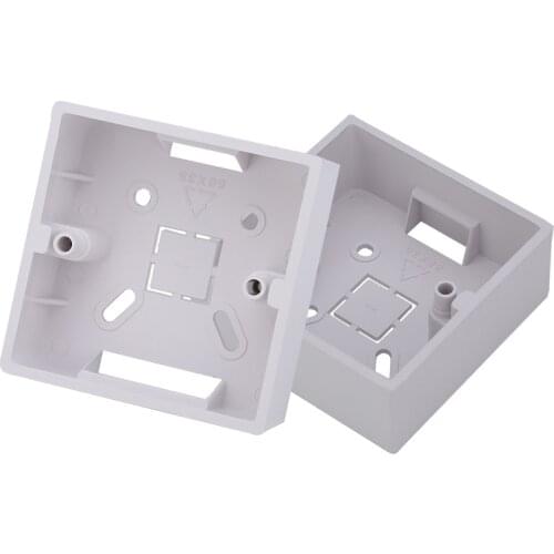20pcs 86 Type Wall Mounted Bottom Box PVC Wire Wiring Box for 86 Type Switch Socket Universal Bottom Box