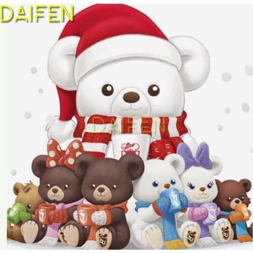 DIY 3D Diamond painting Full Square Diamond embroidery Cross stitch lovely cartoon bears toy Full Round Diamond mosaic