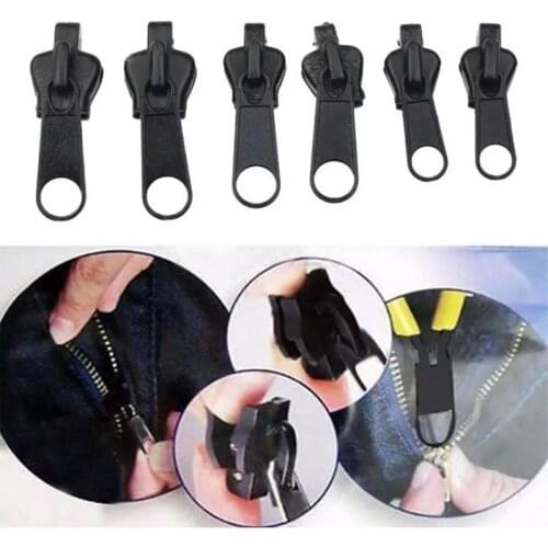 6pcs Zipper Repair Kit Universal Instant Zipper Repair Replacement Zipper Sliding Teeth Rescue Zipper For Different Size New