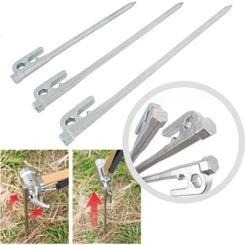 New Fashion 20/25/30cm Heavy Duty Steel Camping Awning Shelter Canopy Tent Stakes Pegs Nail