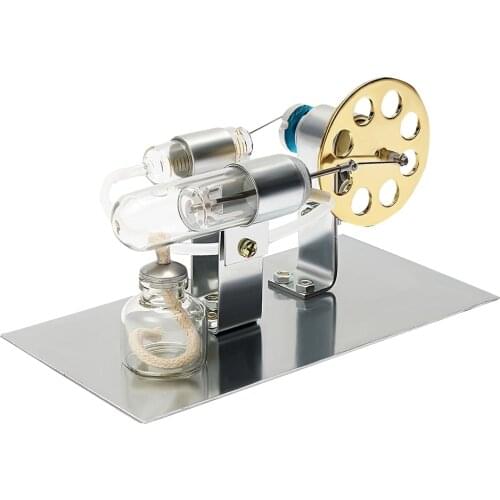 New Hot Air Stirling Engine Model Electric Generator Motor Physics Steam Power Toy