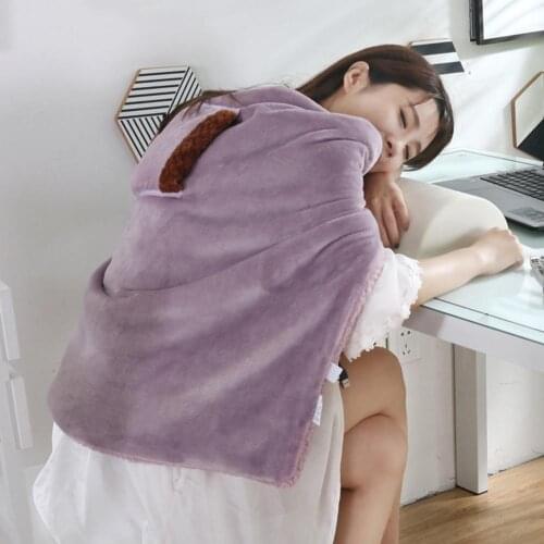 USB Heated Warm Shawl Electric Heating Plush Throw Blanket Heated Heating Blanket Heated Blanket