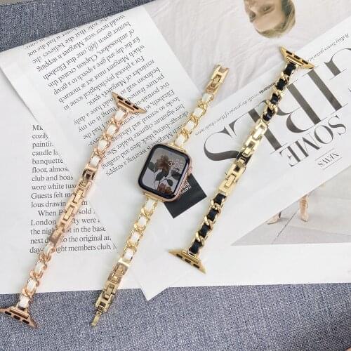 Fashion Stainless Steel Strap for Apple Watch Band for Iwatch 38mm 40mm 42mm 44mm Series 1 2 3 4 5 6 se Wristband Accessories