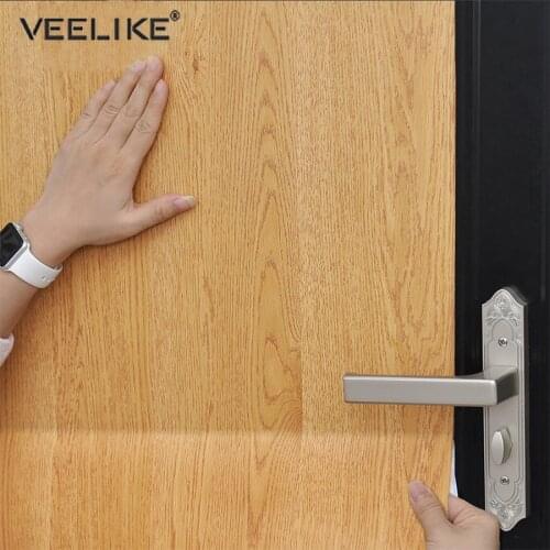 Living Room Desktop PVC Vinyl Self Adhesive Film Wood Wallpaper Roll Wardrobe Cupboard Door Furniture Waterproof Home Decoration