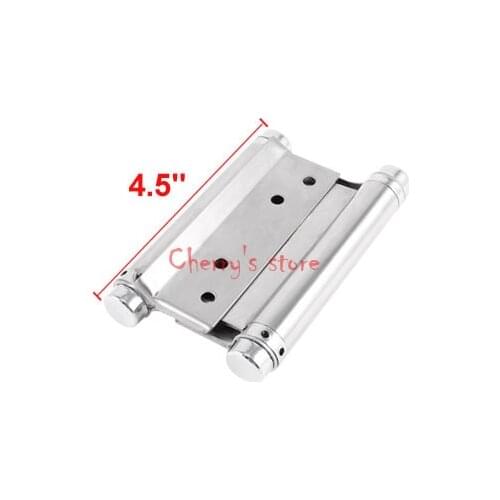 Silver Tone Dual Spring Loaded 304 Stainless Steel Cabinets Drawer Door Butt Hinge