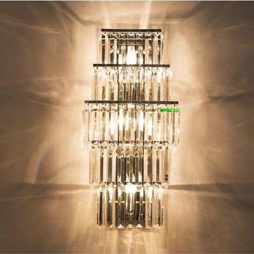 Modern Crystal Wall Sconces Bathroom Sconce Indoor Lighting Crystal Wall Mount Light Fixtures Vanity Lights Bathroom Lamps LED