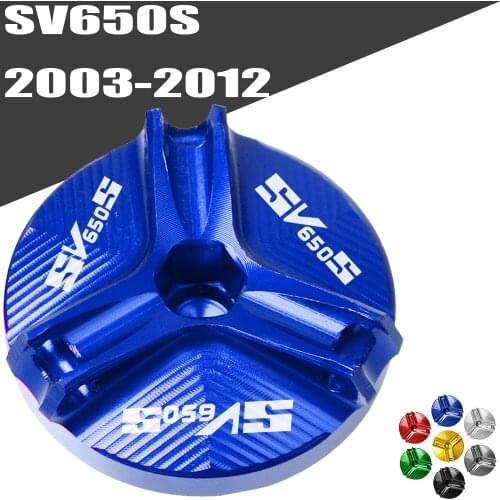 SV650S Motorcycle CNC Engine Oil Cap Bolt Screw filler cover For Suzuki SV 650S SV650S 2003-2012 2011 Motorcycles Accessories