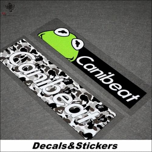 NO.L258 Canibeat Sesame Street Hella Flush 3M Reflective Modified Stickers Car Glass Waterproof Decals Racing Motorcycle