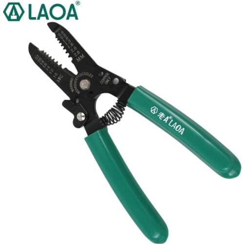 LAOA 7 Gears Wire Stripper 7 InchCable Cutter Multifunction Stripping Pliers Wires Cutter Electrician`s Crimping Tools