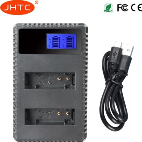 JHTC Charger Battery Pack Nb-6L For Canon SX520 HS SX530 SX600 SX610 SX700 SX710 IXUS 85 95 200 210 105 NB 6LH Battery Charger