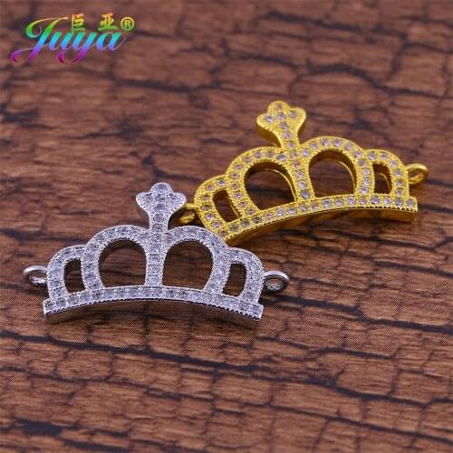 Gold/Silver Color Cz Rhinestones Decoration Charms Accessories For Fashion Charms Bracelets Needlework Wedding Jewelry Making