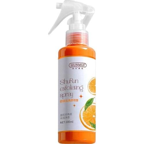 100ml Cosmetics Peeling Spray Natural Orange Essence Pedicure Hands Dead Skin Exfoliator Mask Whiten Body Care Tool