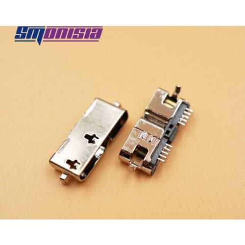 Smonisia 100pcs New DC Power Jack Micro 3.0 USB Port Connector Socket for netbook/MP5 /mobile MICRO USB 3.0 for ONDA V989