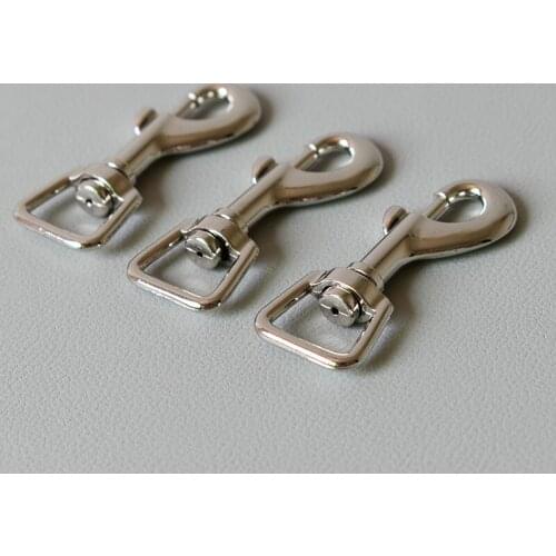 20 Pcs/Lot Products Heavy Duty 5/8Inch(15mm) Square Eye long Nickel Plated Metal Snap Hook Trigger Clip Swivel Clasp ideal