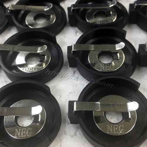 200pcs/lot Plastic CR2477 LIR2477 2477 3V Button Coin Battery Cell Batteries Socket Holder Case Storage Box 2 Pins