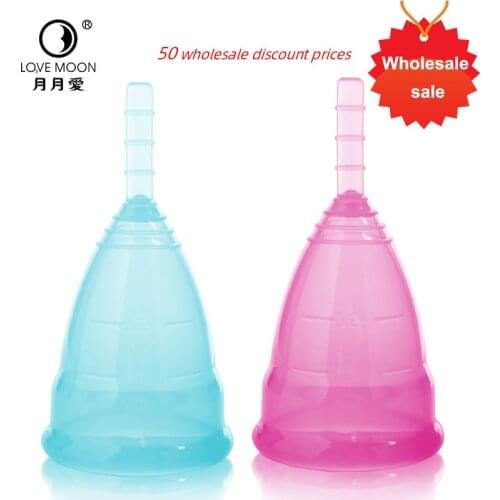 50 pcs /lot High quality menstrual cup for women lady cup menstrual l silicone menstrual cup soft Aneer coletor menstrual