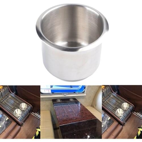 68mm Stainless Steel Marine Boat RV Cup Water/Drink Bottle Holder Universal