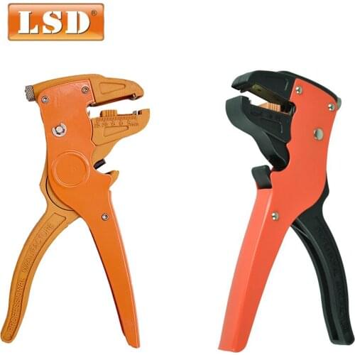 Automatic cable wire stripper,for Stranded copper wire section LS-700D 0.25-6mm2 Self Adjusting Crimper Stripping Cutter