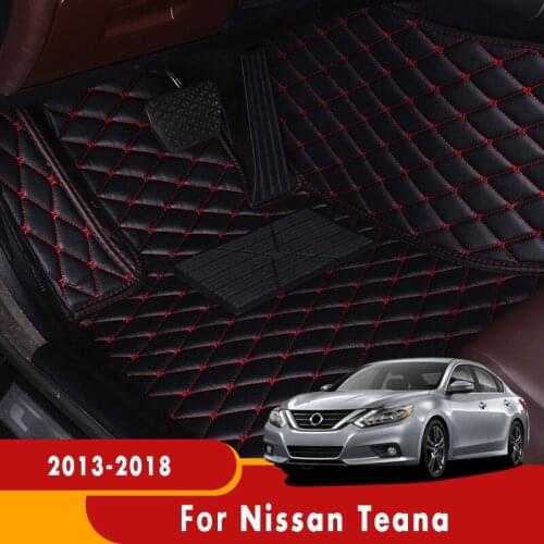 Car Floor Mats For Nissan Teana Altima L33 2018 2017 2016 2015 2014 2013 Custom Leather Carpets Foot Pads Car Styling