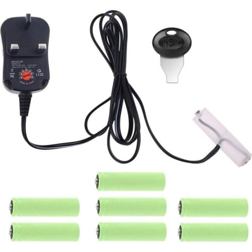 AA Battery Eliminator UK Power Supply Adjustable Voltage 3V 4.5V 6V 9V 12V Adapter Can Replace 2AA to 8AA Batteries