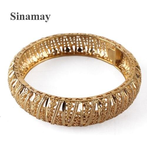 Gold-Plated Cuff Bracelets Bangle For Women Accessories Bangles Open Copper Jewelry Fashion Ladies Holiday Wedding Gift Bracelet