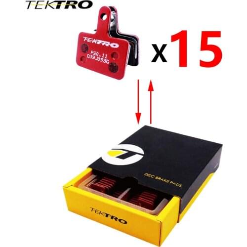 15 Pairs TEKTRO P20.11 Disc Brake Pads Bike Pad Metal Ceramic M9100 M8100 M7100 M9000 M8000 M7000 M395 M615 M445 M6000 M447 M735