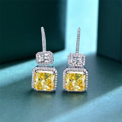 Designer Fashion 925 Sterling Silver Jewelry 3A Cubic Zirconia Party Earring