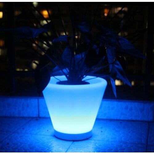 SK-LF13A (D27*H23.5cm) Luminous flower pot led flower pot small led light outdoor lights Furniture free shipping 20pcs