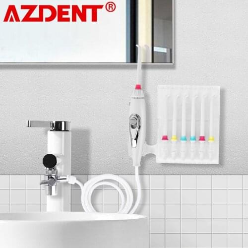 6pcs Nozzle Faucet Oral Irrigator Water Dental Flosser Portable Jet Floss Toothbrush Dental Irrigation SPA Teeth Tooth Cleaning