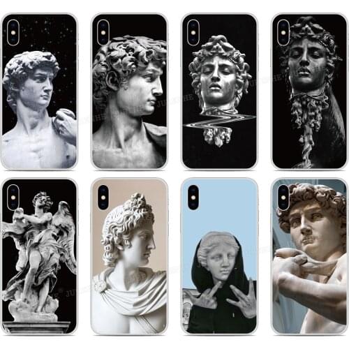 Art David Statue Soft TPU Phone Case For Wiko Y81 Y61 Y80 Y70 Y60 Y50 Sunny 5 View 5 Plus 4 3 Pro Wim Lite U Feel Prime Cover