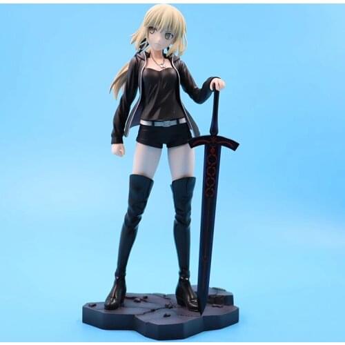 Kawaii Fate/stay Night Japan Anime Figure PVC Toys Cute Saber Altria Pendragon Dolls Room Decor Ornaments Birthday Gift for Boys