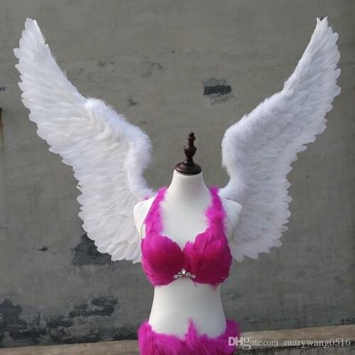 Beautiful large size white angel wings creative Shooting props nice birthday gifts wedding decorations