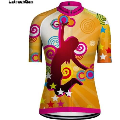 LairschDan 2020 Cycling Jersey Femalees Bike Top Shirt Short Sleeve Mtb road Racing Bicycle Clothes Bike Shirt Women Maglie Mtb