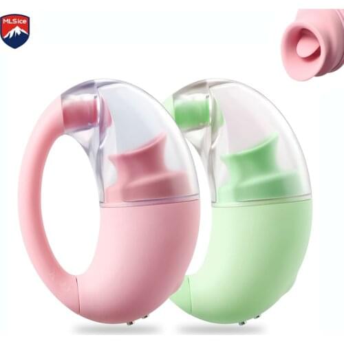 MLSice Tongue Licking Sucking Vibrator Oral Nipple Sucker Clitoris Masturbator for Women Womenizer Clit Stimulate Breast Massage