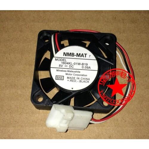 NMB-MAT 1604KL-01W-B19 BA6 Server Cooling Fan DC 5V 0.09A 40x40x10mm