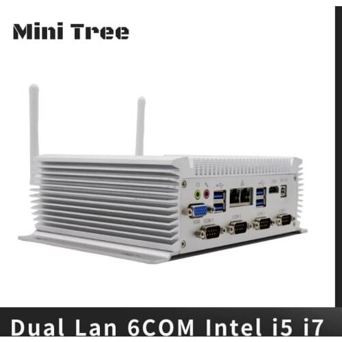 New Arrival Industrial Mini Pc Computer Intel Core i5 4200U i7 4500U Dual Lan 6COM 4K HD With Embedded SIM Card Slot RTC