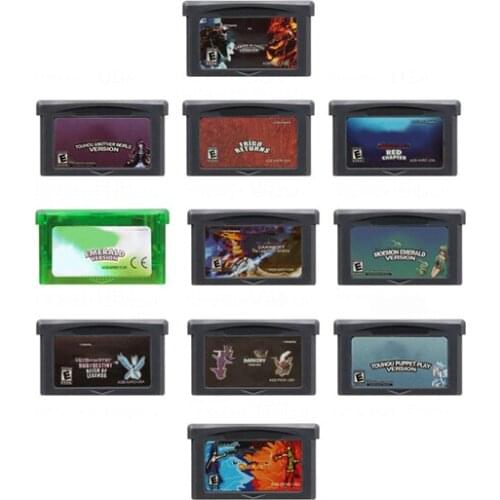Superior 32 Bit Video Game Cartridge Memory Card for Nintendo GBA Pokeon Serise Moemon Dark Cry The Third Edition English