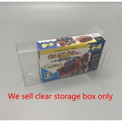 Clear transparent box For Sega For GAME GEAR Micro GG Display storage PET protective Box
