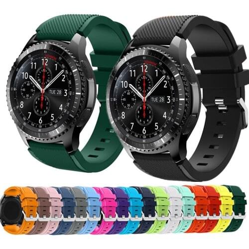 20mm 22mm Wrist Straps For Samsung Galaxy Honor Huawei Watch GT 2 42mm 46mm Smartwatch Strap Silicone Sport Replacement Bracelet