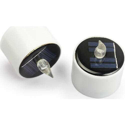 1PC Solar Candles Light Flameless Rechargeable LED Candles Lights Tea Lamps For Home Bar Bedroom Living Room Garden Dropshipping