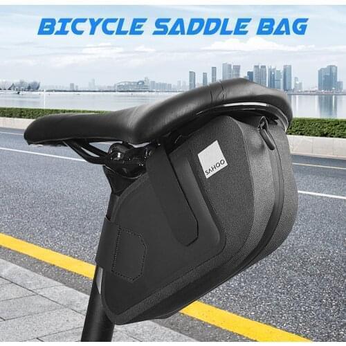 SAHOO Bicycle Saddle Bag Bike Seat Bag Reflective Cycling Rear Seat Post Bag Large Capacity Tail Rear Bags Storage Bags