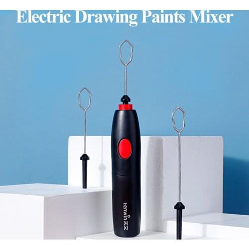 Tenwin Art Electric Paints/Pigments Mixer/Stirrer/Agitator Gouache Stirring Tool Fast Even Blending Toning Color Mixing 5705