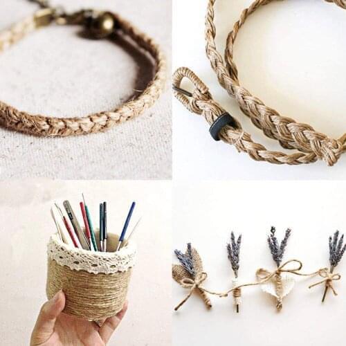 Macrame Rope Twisted String Cotton Cord For Handmade Natural Beige Rope DIY Home Wedding Accessories Gift
