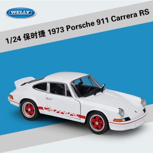 Welly 1:24 Diecast 1973 911 Carrera RS Sport Cars High Simulation Vehicle Alloy Metal Model Car