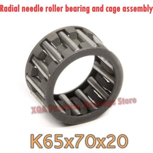 10PCS/LOT K657020 Radial needle roller bearing and cage assembly 65*70*20 mm K65x70x20 49241/65