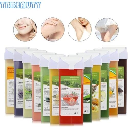 12 Kinds Of Scents 100g Roll On Wax Cartridge For Hair Removal Hot Depilatory Warmer Heater Waxing