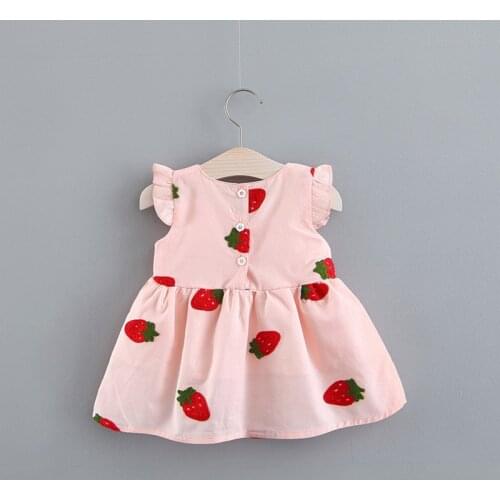 2021 Cute Baby Girls Summer Floral Dress Princess Party Tulle Flower Dresses Clothing 6-24M