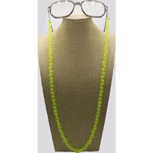 6 color Acrylic Sunglasses Chain Mask hang Chain Women Reading Glasses Hanging Neck Chain Largand Glasses Chain Eyeglasses Strap